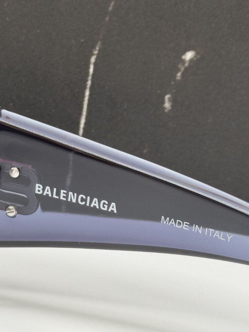 NEW BALENCIAGA BB0292S 002 BLUE UNISEX GEOMETRIC SUNGLASSES BALENCIAGA EYEWEAR - Picture 10 of 12